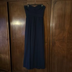 Ralph Lauren Navy Blue Evening Gown